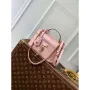 LV N85820 Louis Vuitton Vanity Chain Pouch Ostrich leather Bag Pink Glaze