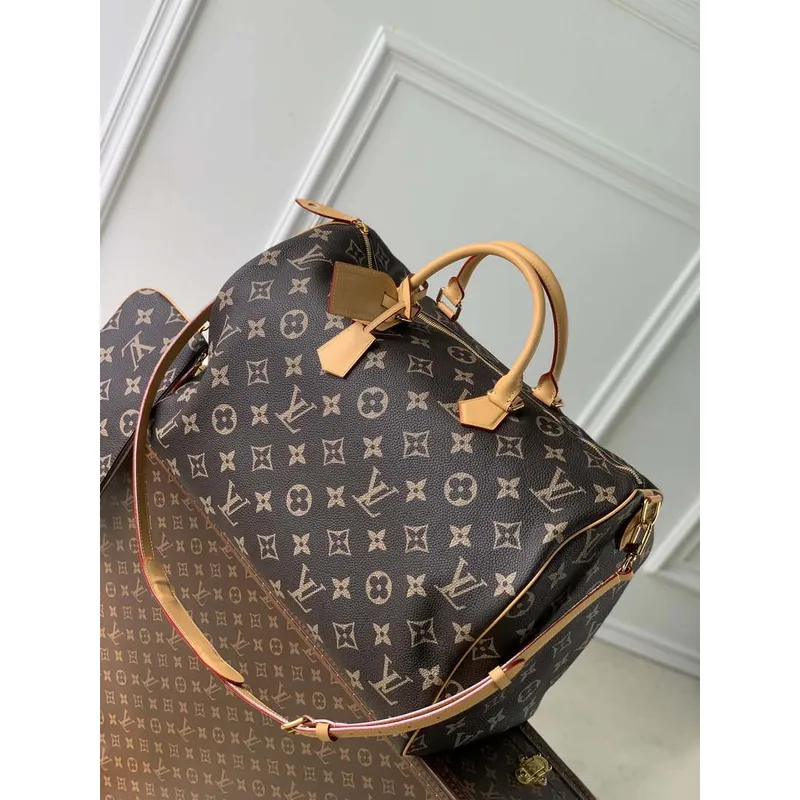 LV M46962 Louis Vuitton Speedy P9 Bandoulière 50 Bag Monogram Leather