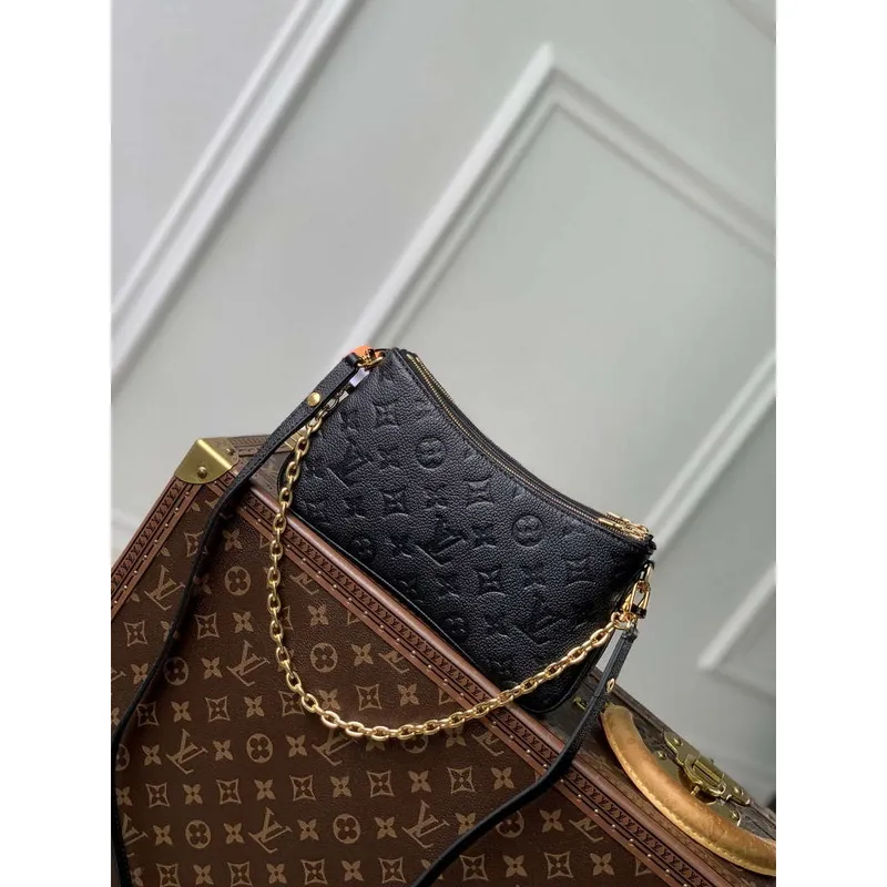 LV M83301 Louis Vuitton Liv Pochette Bag Black