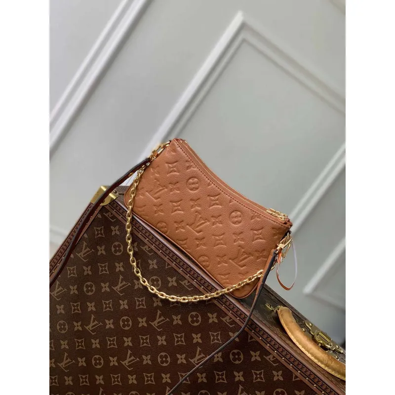 LV M11916 Louis Vuitton Liv Pochette Bag Cognac