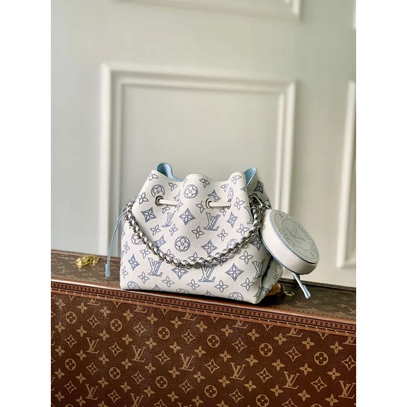 LV M11736 Louis Vuitton Bella Bucket Bag White/Blue