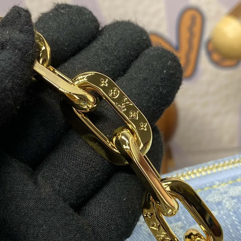 LV M24564 Louis Vuitton Coussin PM Handbag lambskin Light Blue