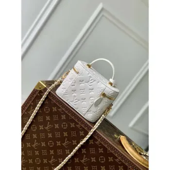 LV M25219 Louis Vuitton Vanity PM Handbag Cream
