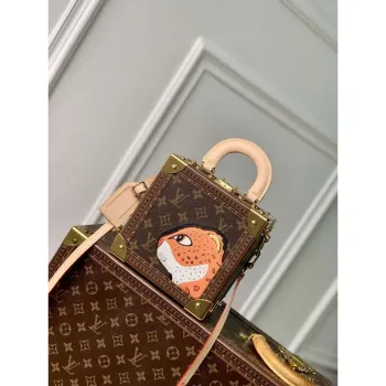 LV M11206 Louis Vuitton Mini Square Trunk Dalmatien Brown