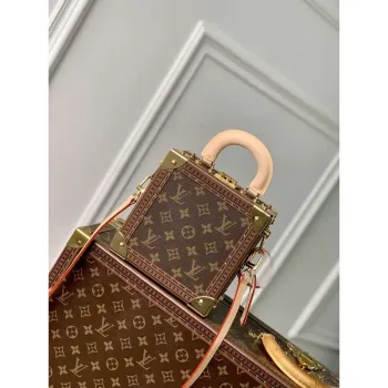 LV M11206 Louis Vuitton Mini Square Trunk Dalmatien Brown