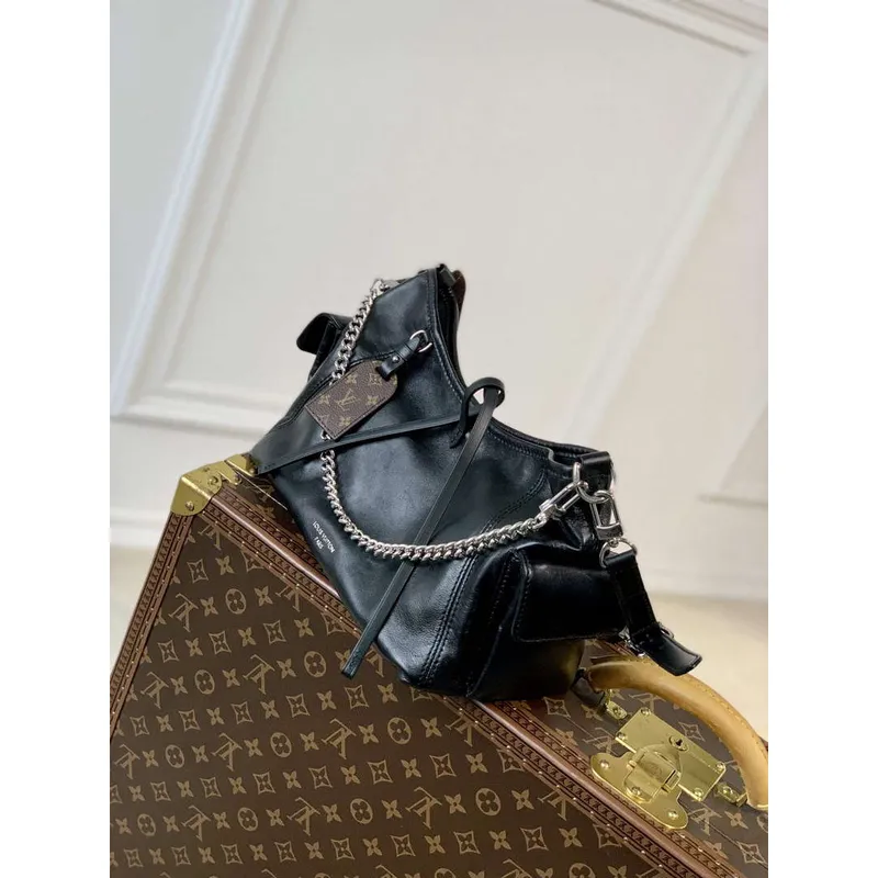 LV M24861 Louis Vuitton CarryAll Cargo PM Bag Black