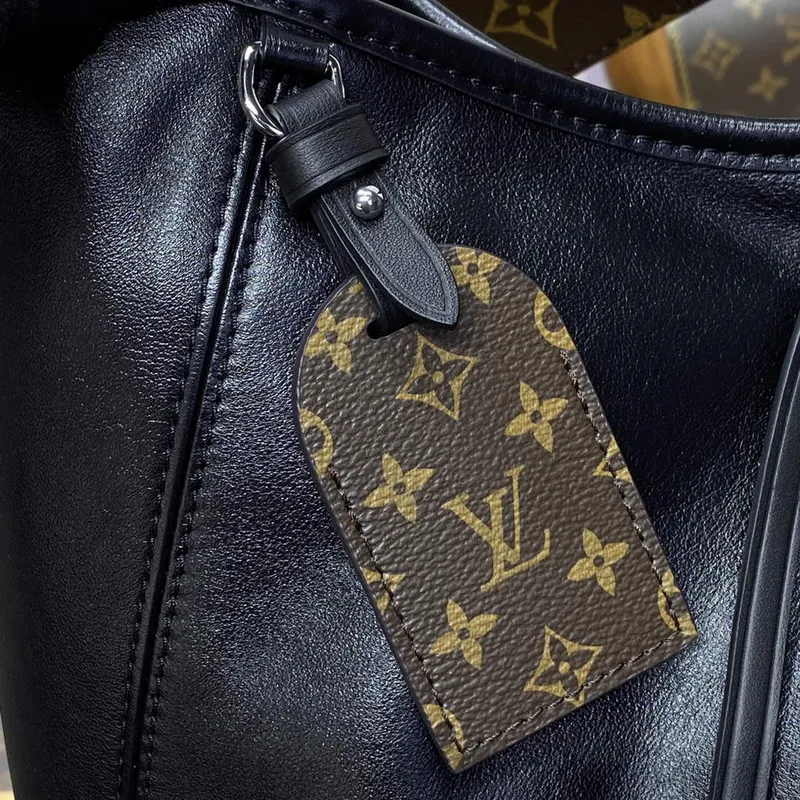 LV M25143 Louis Vuitton CarryAll Dark MM Bag Black