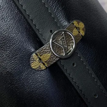 LV M25143 Louis Vuitton CarryAll Dark MM Bag Black