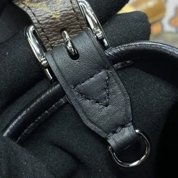 LV M25143 Louis Vuitton CarryAll Dark MM Bag Black