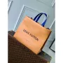 LV M24457 Louis Vuitton Shopper Tote MM Bag Safran
