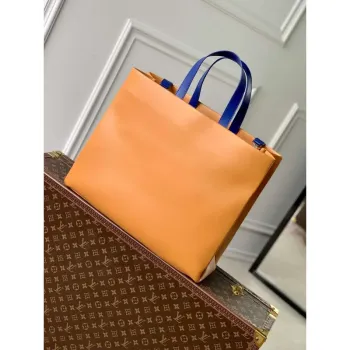 LV M24457 Louis Vuitton Shopper Tote MM Bag Safran
