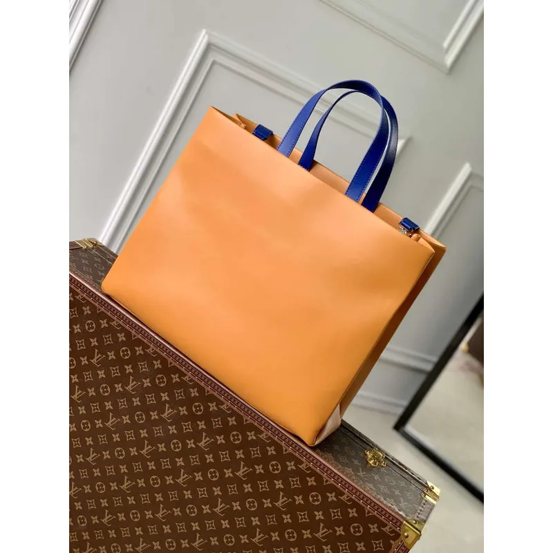 LV M24457 Louis Vuitton Shopper Tote MM Bag Safran