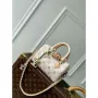 LV M24606 Louis Vuitton SPEEDY 18 LV&I Monogram Dune Coated Canvas Bag Beige