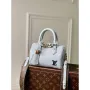 LV M24604 Louis Vuitton SPEEDY 18 LV&I Calf Leather Handbag Olympic Blue