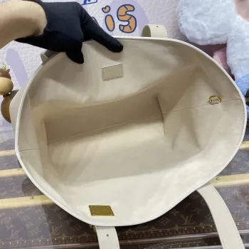 LV M25341 Louis Vuitton Low Key Cabas MM Bag off white