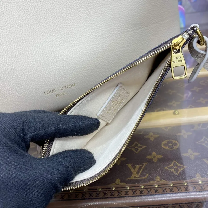LV M25341 Louis Vuitton Low Key Cabas MM Bag off white