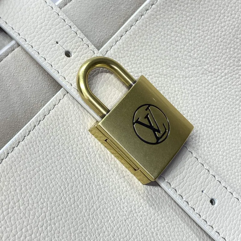 LV M25341 Louis Vuitton Low Key Cabas MM Bag off white