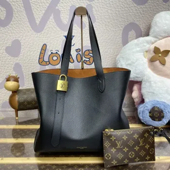 LV M25341 Louis Vuitton Low Key Cabas MM Bag Black