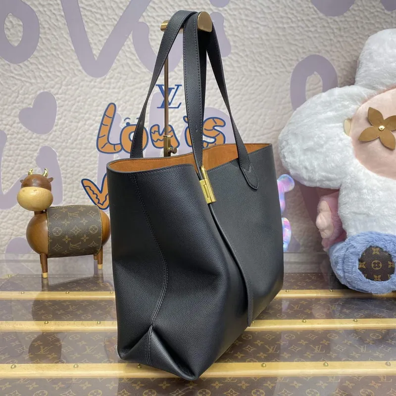 LV M25341 Louis Vuitton Low Key Cabas MM Bag Black