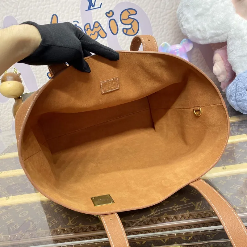 LV M25342 Louis Vuitton Low Key Cabas MM Bag Cognac Brown