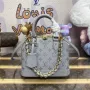 LV M12561 Louis Vuitton Alma BB Calfskin Leather Bag Trianon Gray