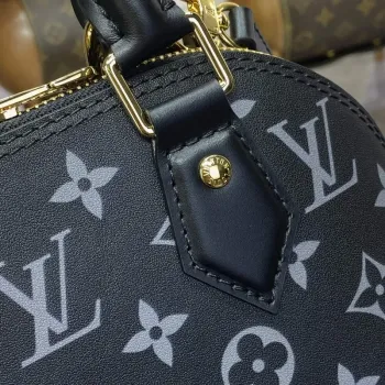 LV M12289 Louis Vuitton Alma BB Calfskin Leather Bag Black