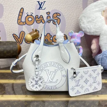 LV M11734 Louis Vuitton Blossom PM Tote Bag White/Blue