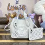 LV M11734 Louis Vuitton Blossom PM Tote Bag White/Blue