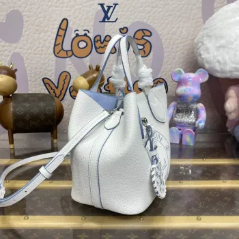LV M11734 Louis Vuitton Blossom PM Tote Bag White/Blue