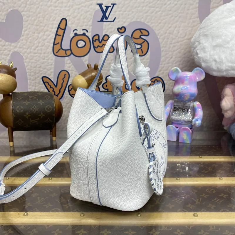 LV M11734 Louis Vuitton Blossom PM Tote Bag White/Blue