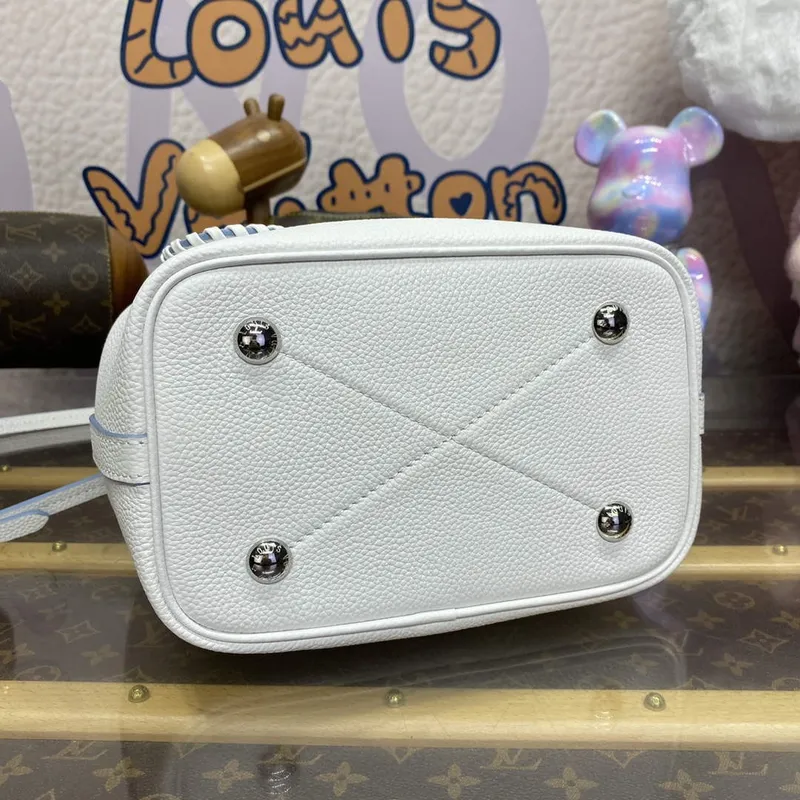 LV M11734 Louis Vuitton Blossom PM Tote Bag White/Blue