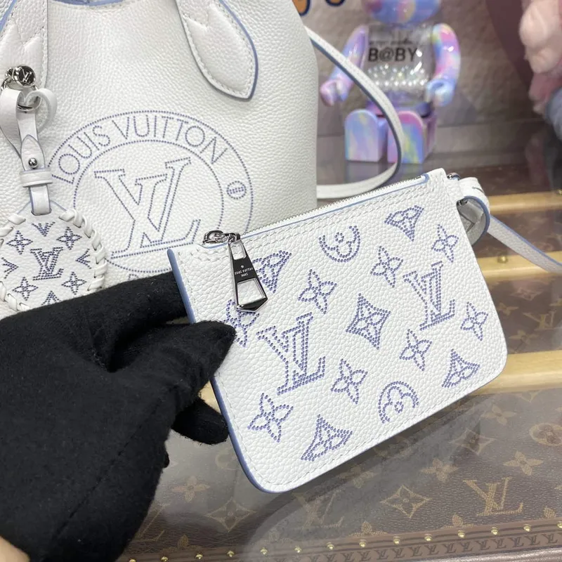 LV M11734 Louis Vuitton Blossom PM Tote Bag White/Blue