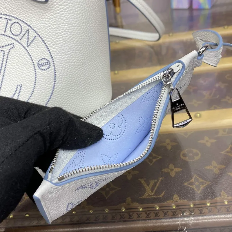 LV M11734 Louis Vuitton Blossom PM Tote Bag White/Blue