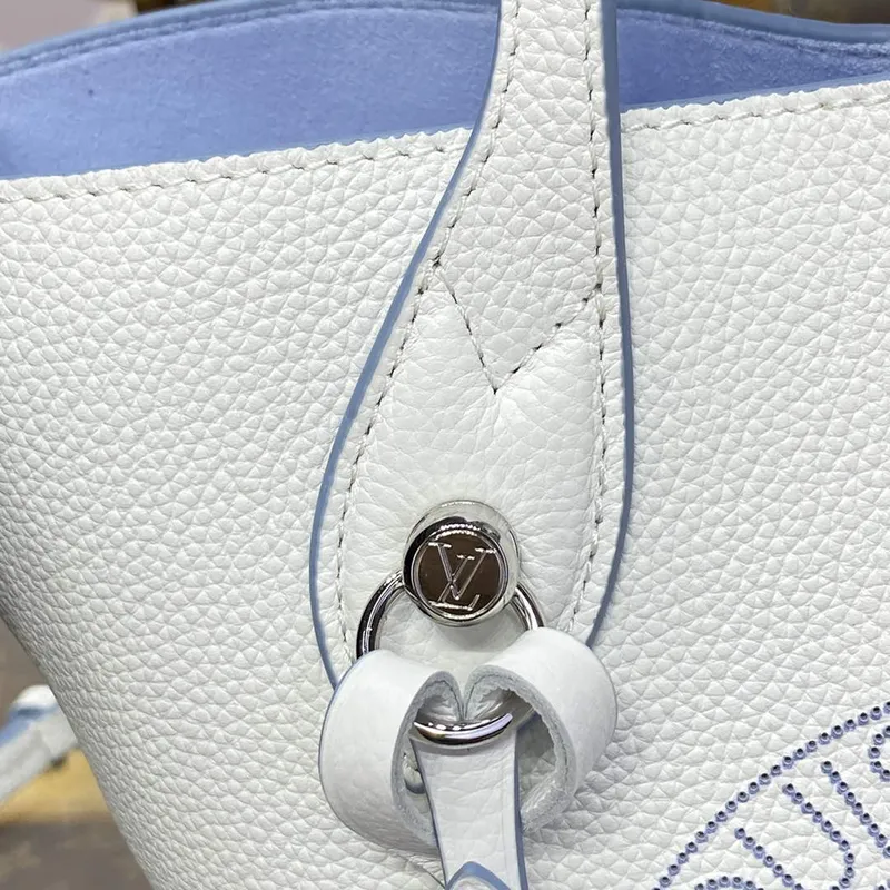 LV M11734 Louis Vuitton Blossom PM Tote Bag White/Blue