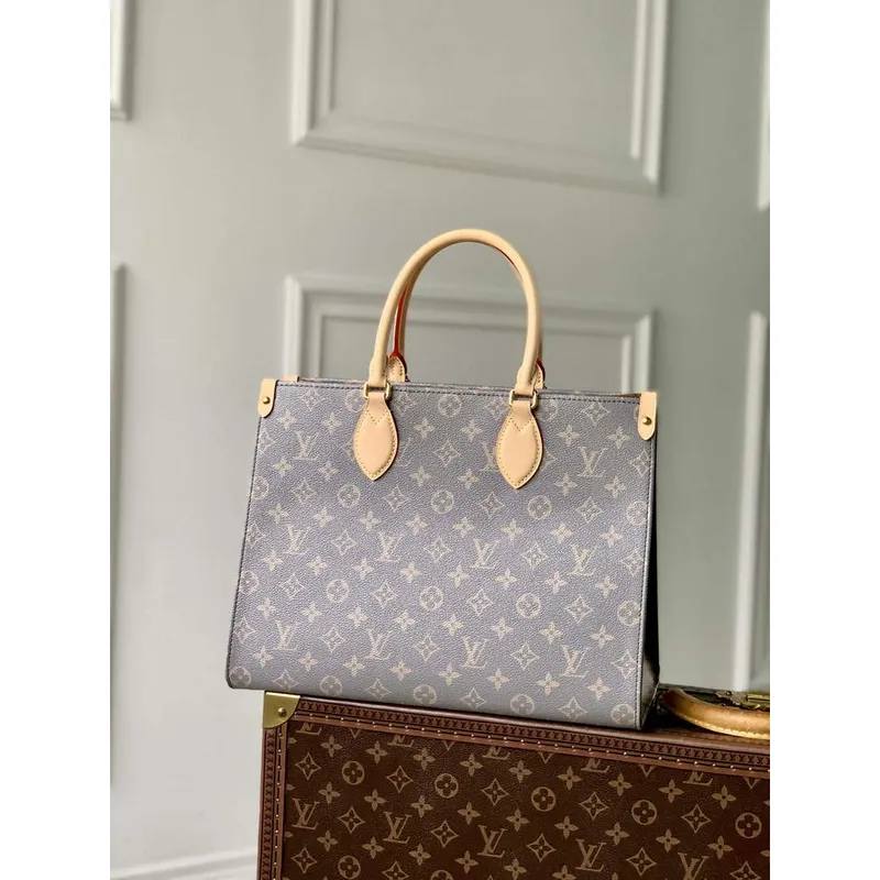 LV M12415 Louis Vuitton OnTheGo MM Bag Trianon Gray
