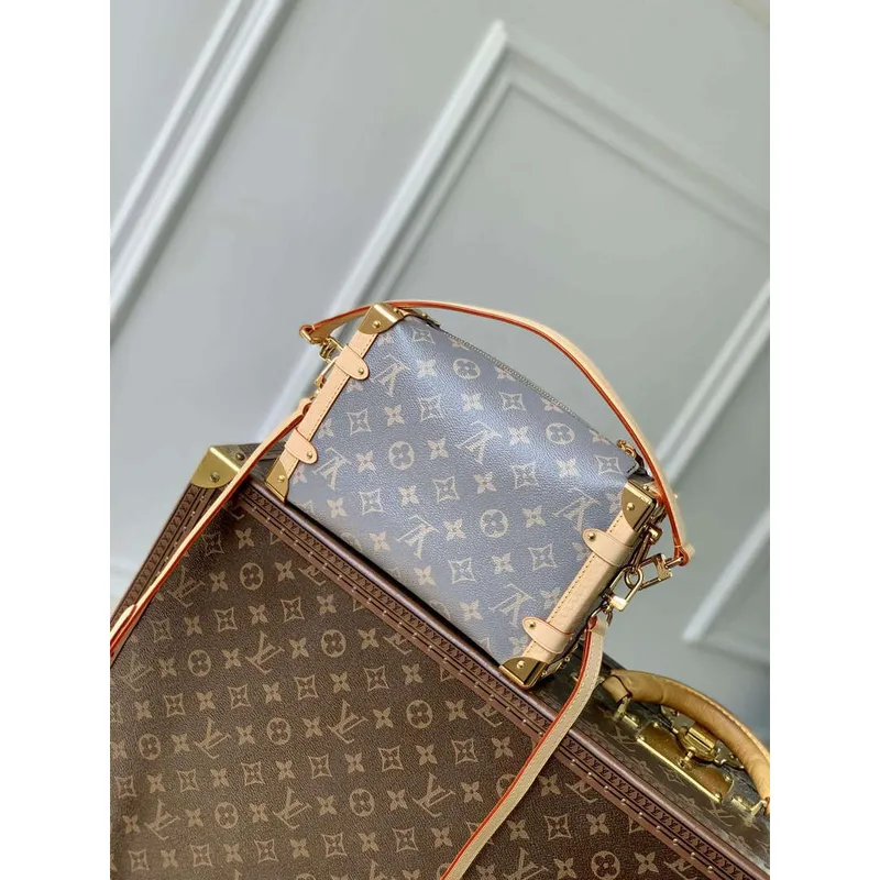 LV M12428 Louis Vuitton Side Trunk MM Bag Trianon Gray