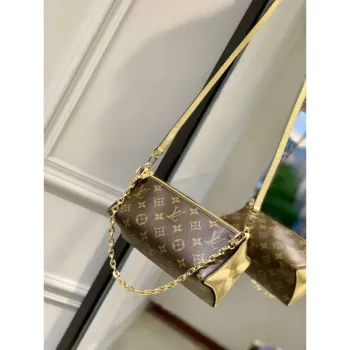 LV M11672 Louis Vuitton Bloom Pouch Bag Banana Yellow