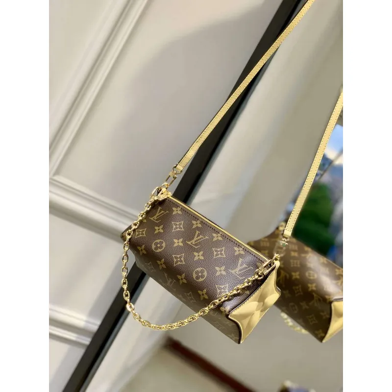 LV M11672 Louis Vuitton Bloom Pouch Bag Banana Yellow