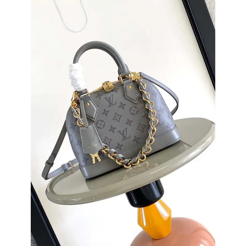 LV M12561 Louis Vuitton New Alma BB Bag Other Leathers Gris Trianon