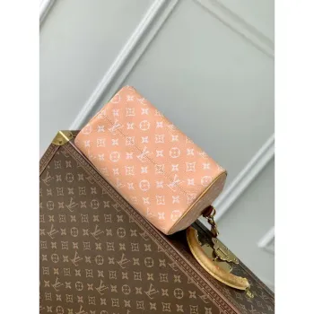 LV M24424 Louis Vuitton Speedy P9 Bandoulière 25 Monogram Bag Pastel Peach