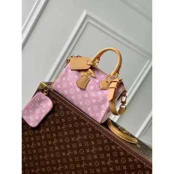LV M24433 Louis Vuitton Speedy P9 Bandoulière 25 Monogram Bag Pink