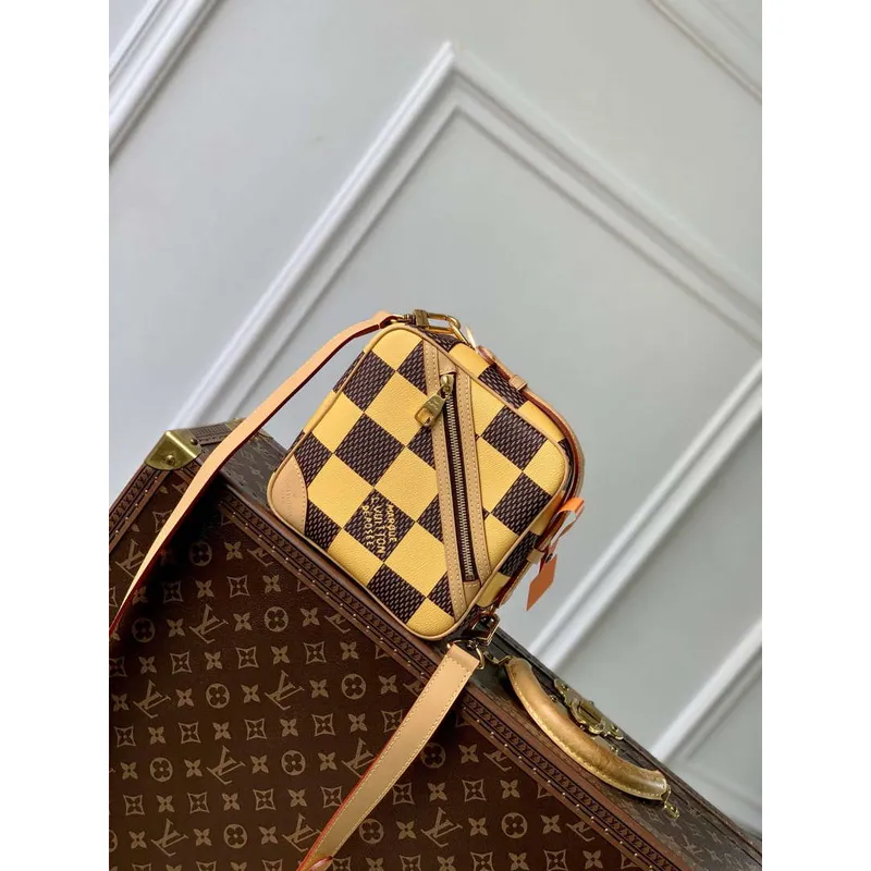 LV N40562 Louis Vuitton Chess Messenger Bag Yellow