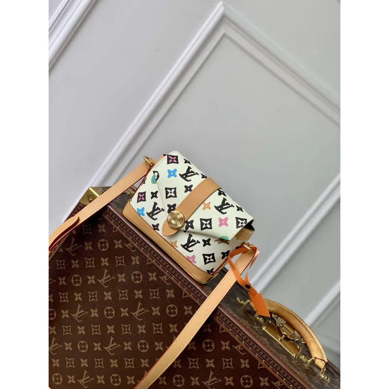 LV M83346 Louis Vuitton Envelope Wearable Wallet Bag Vanilla