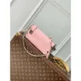 LV M25445 Louis Vuitton Slim Trunk Bag Ostrich Pattern Pink