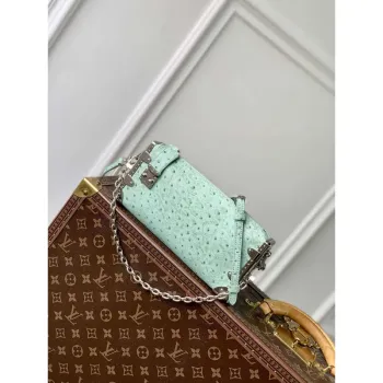 LV M25445 Louis Vuitton Slim Trunk Bag Ostrich Pattern Fruit green