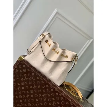 LV M47209 Louis Vuitton LV Bundle Bag Monogram Empreinte Leather Off white