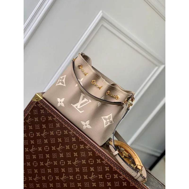 LV M25453 Louis Vuitton LV Bundle Bag Monogram Empreinte Leather Grey/Cream