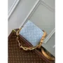 LV M11401 Louis Vuitton Coussin BB Handbag Sky Blue Denim