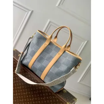 LV N40702 Louis Vuitton Weekend Tote Bag Blue