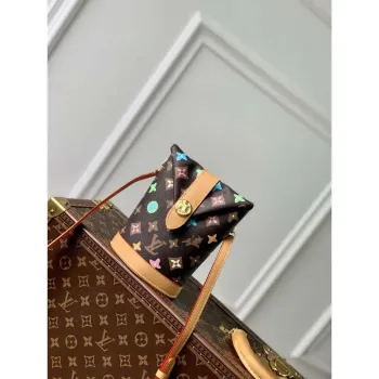LV M83344 Louis Vuitton Envelope Pouch Bag Chocolate